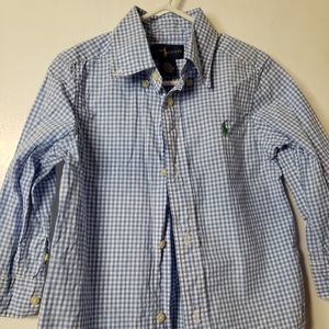 Ralph Lauren Blue and White Shirt